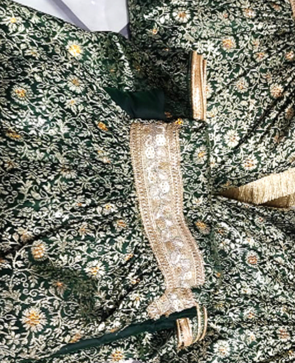 Stich kimkhab garara wedding dress cutamize stichig manufacturing banarsi silk kimkhab garara