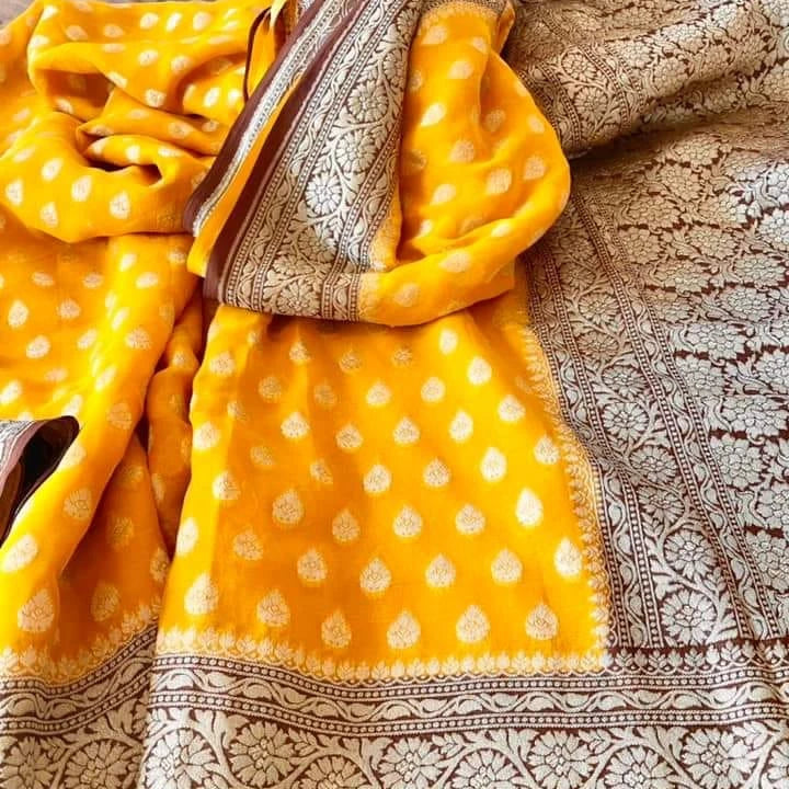 Pure khaddi shifone silk - Banarsi Brides