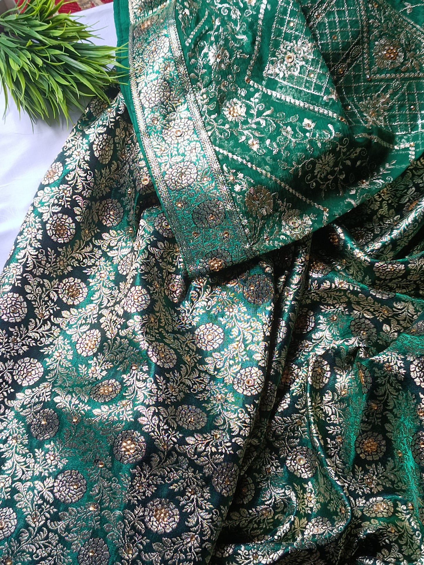 Banarsi gharara bridal outfit