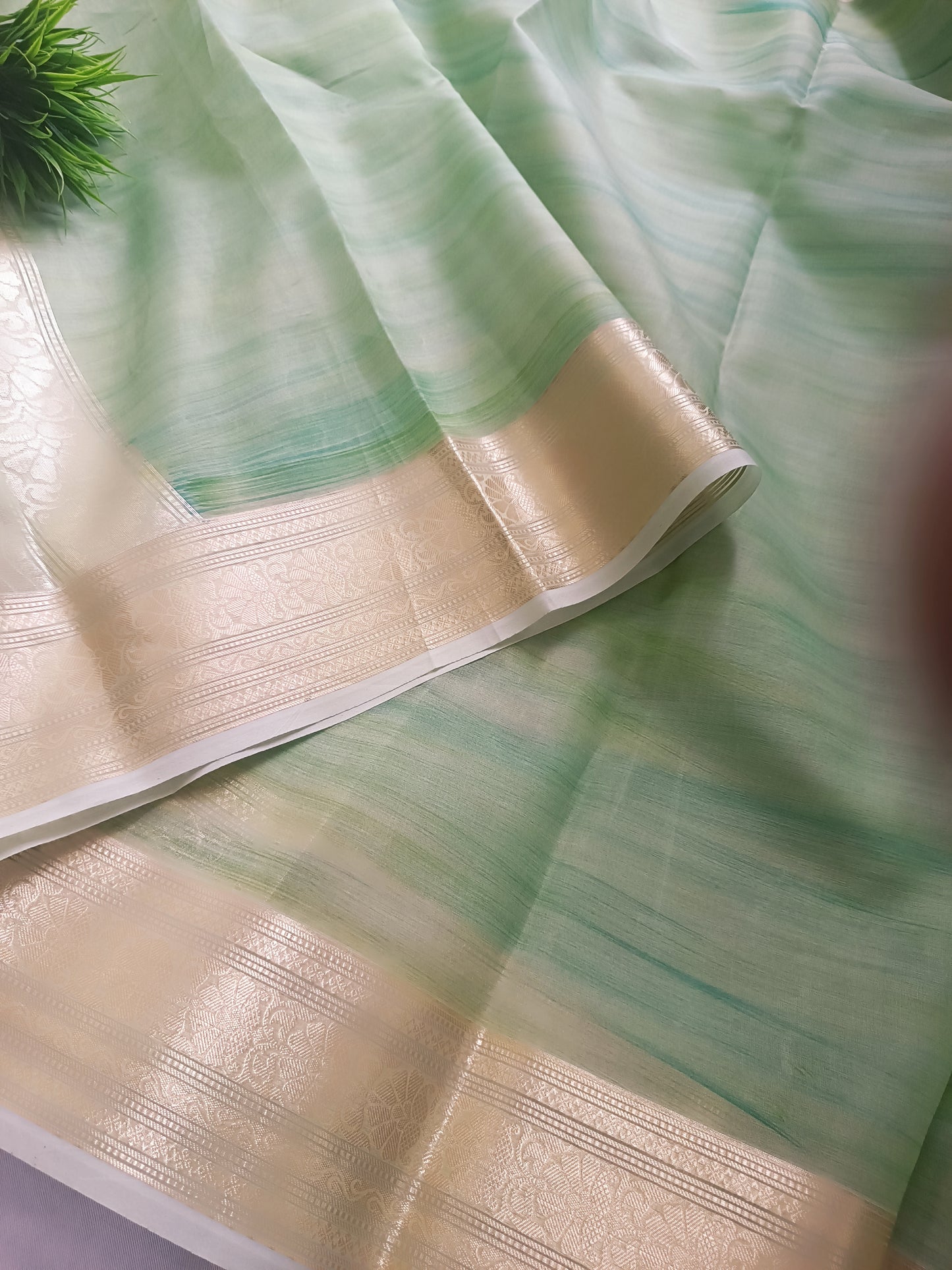 organza silk handloom saree premium quality of banarsi