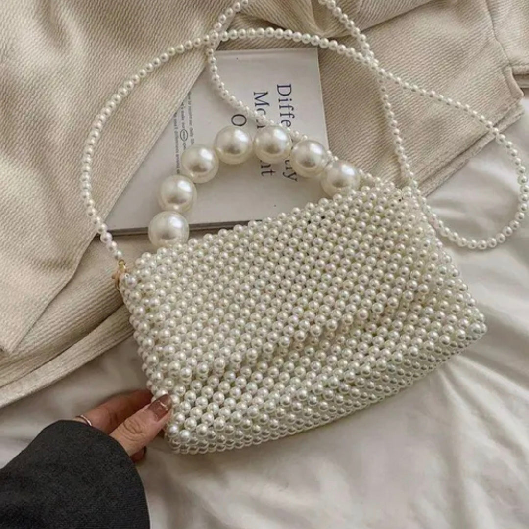 Pearl hand bag
