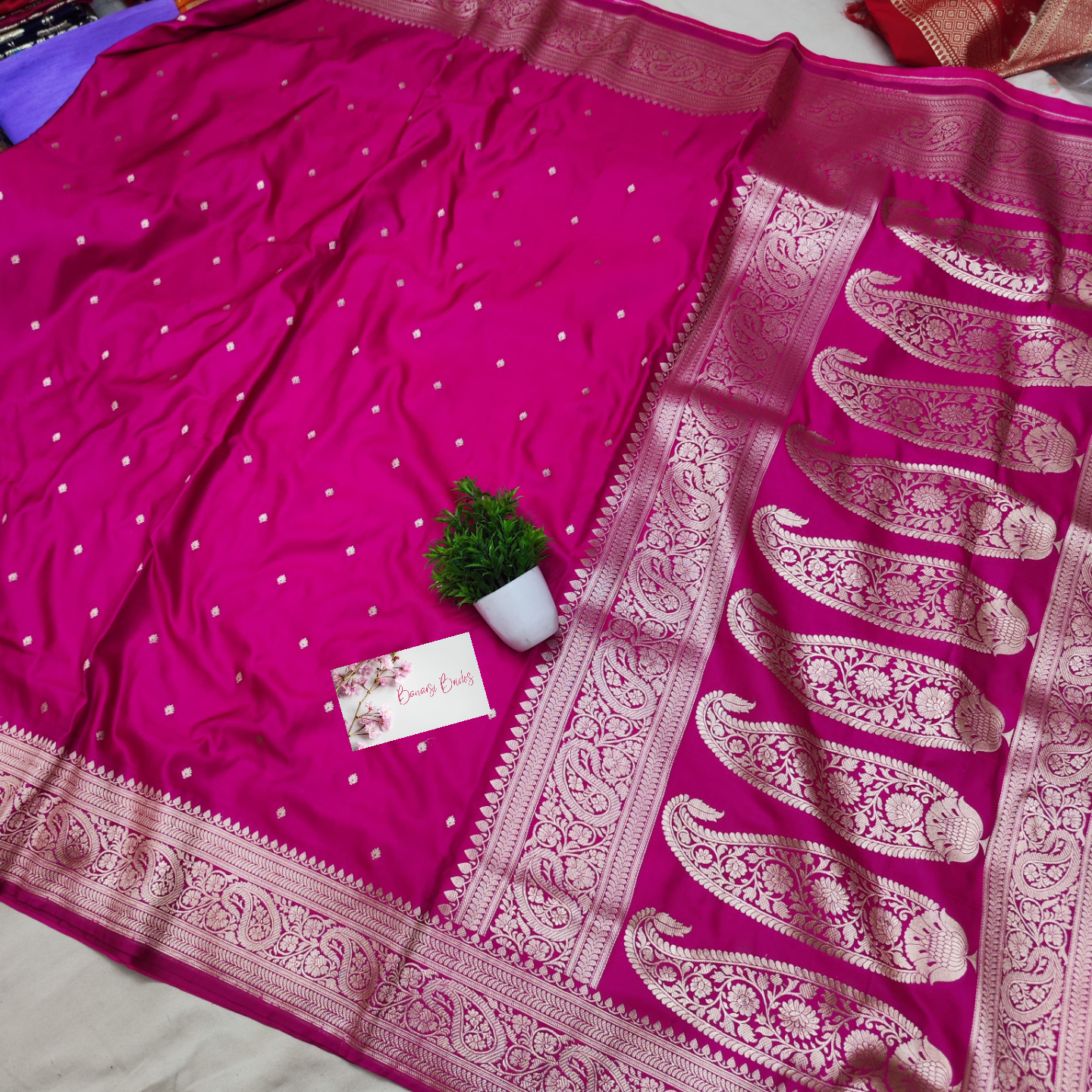 Mashru silk saree pure banarsi silk -