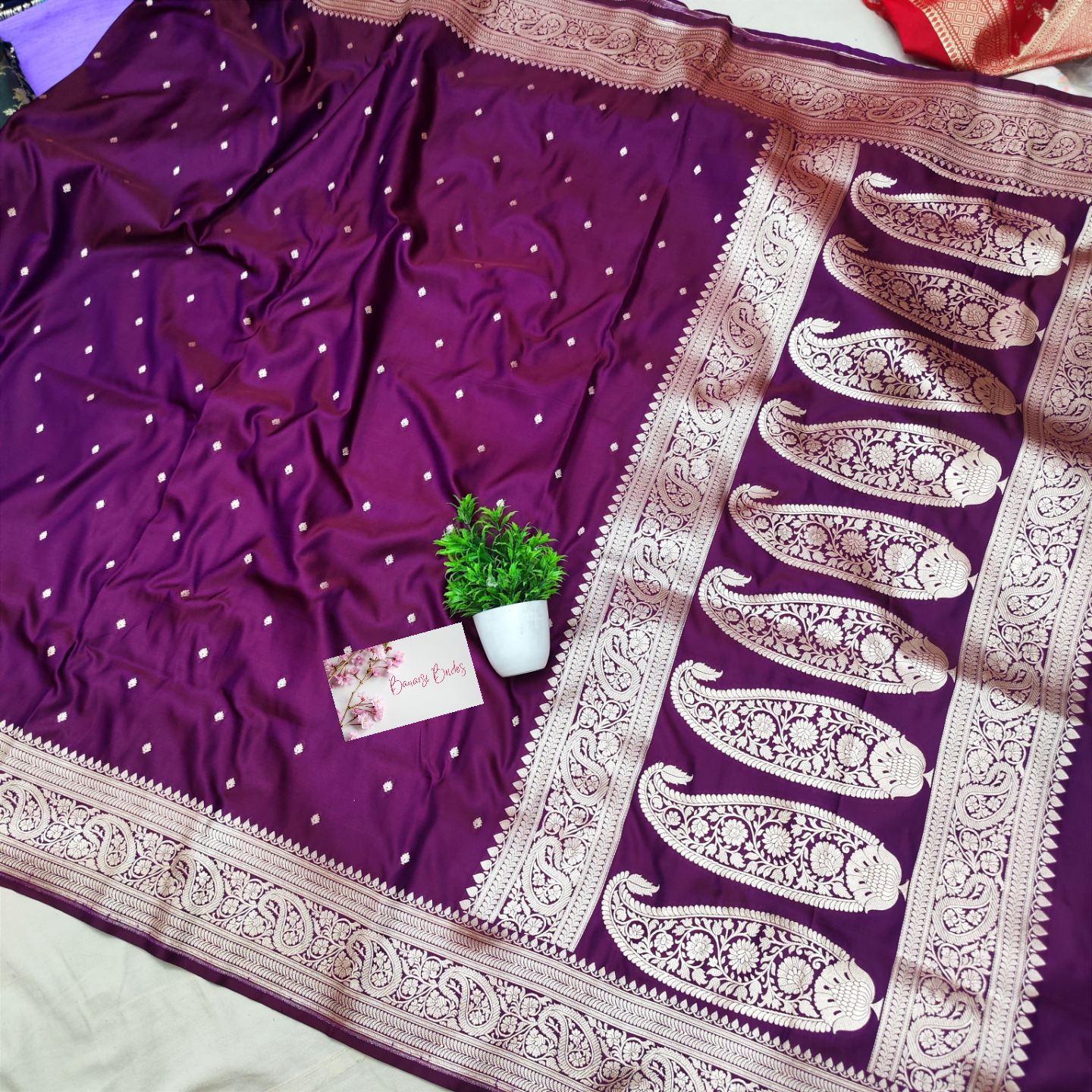 Mashru silk saree pure banarsi silk -