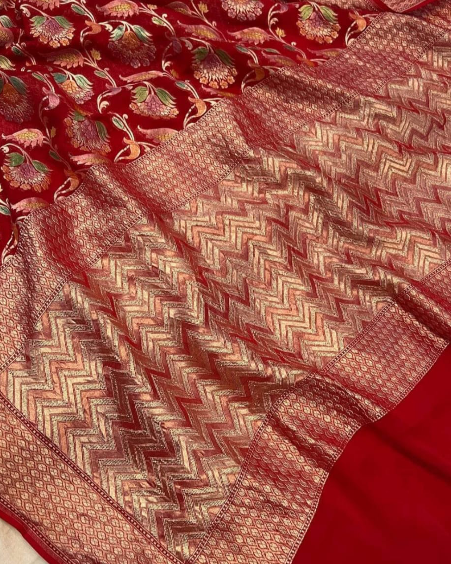 Handloom silk saree pure khaddi