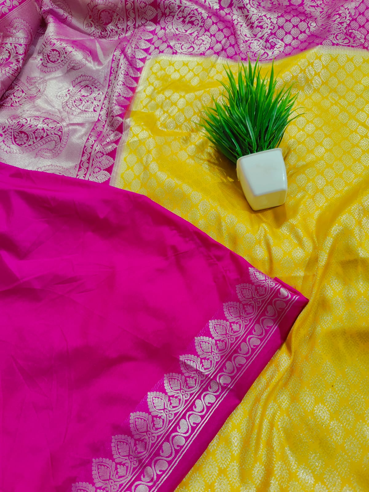 Yellow saree