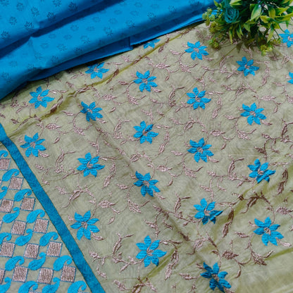 Chanderi silk suit cuntras - Banarsi Brides