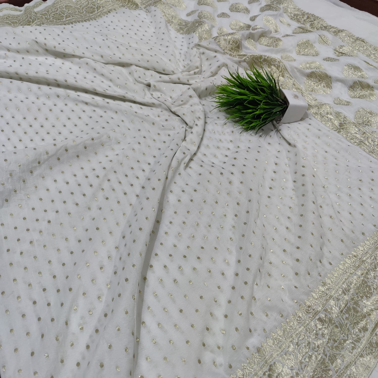 Banarsi Sami crepe silk saree - Banarsi Brides