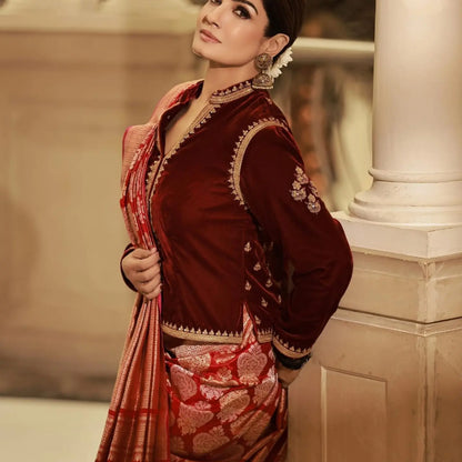 Ravina tondon banarsi saree