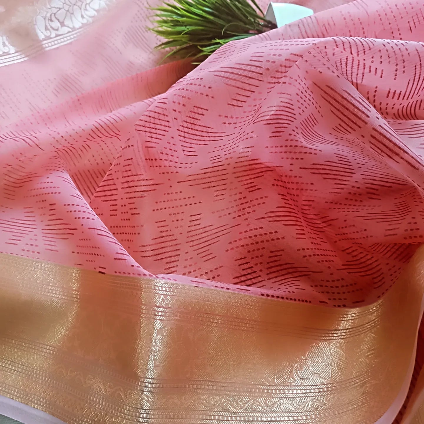 Banarsi handbrus organza silk saree llhand craft banarsi organza silk saree lltisshue silk hand craft saree 