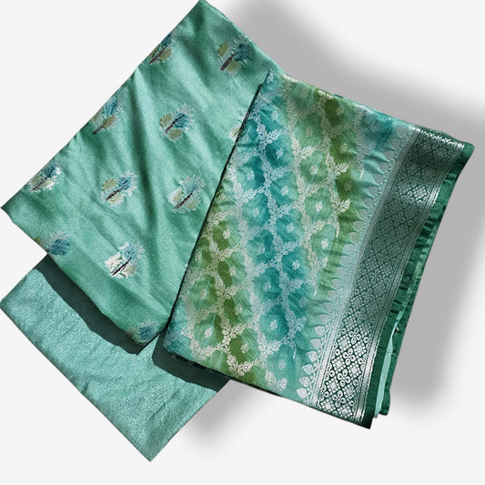 “Hand Brosh Work Designer Katan Silk Suit – Elegant Wedding & Party Wear”