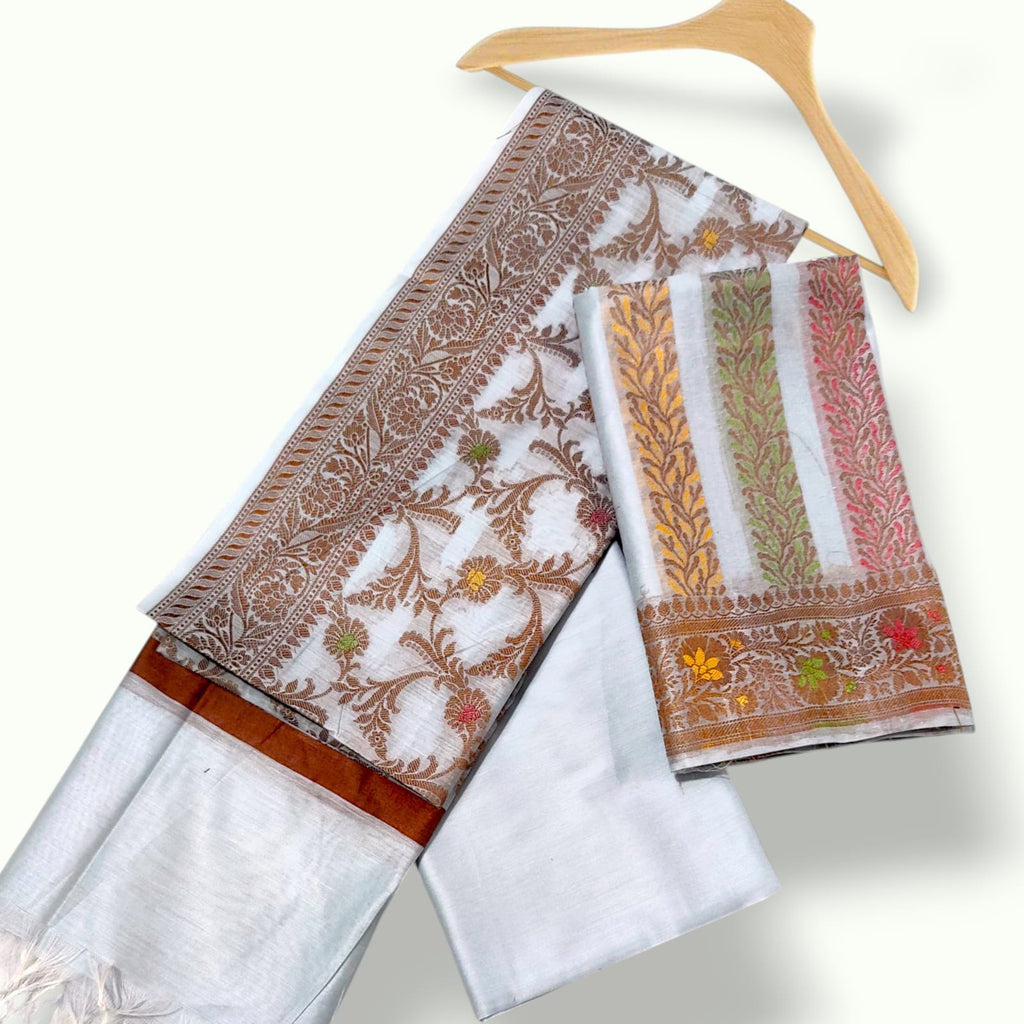 lining patti banarsi silk suit