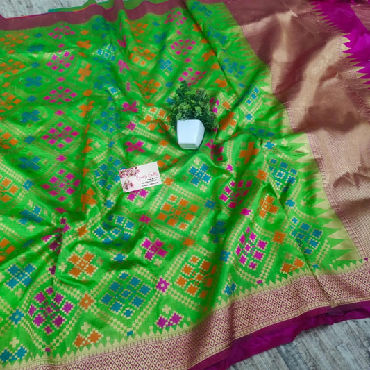 Multi minakari banarsi silk saree Banarsibrides 