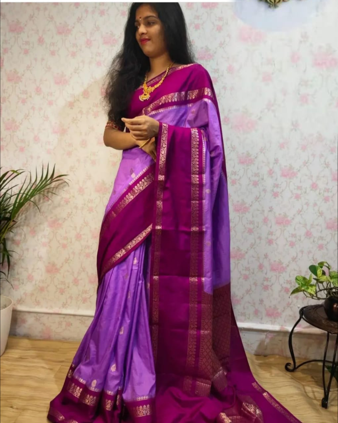 Cotton silk saree