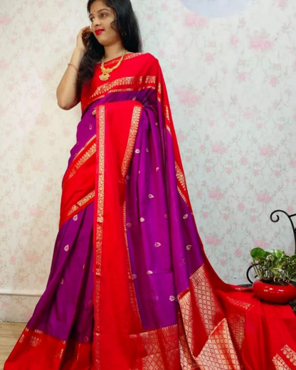 Cotton silk saree