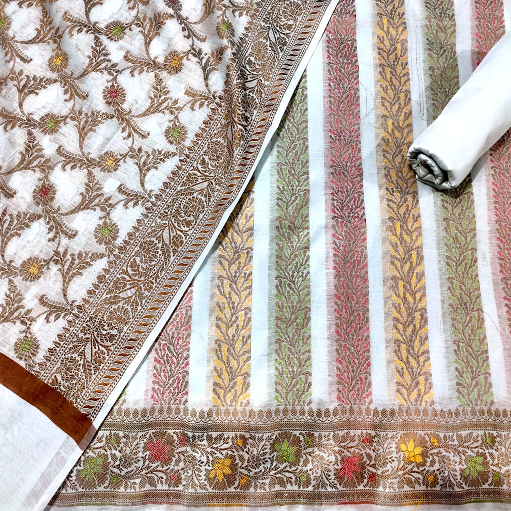 lining patti banarsi silk suit