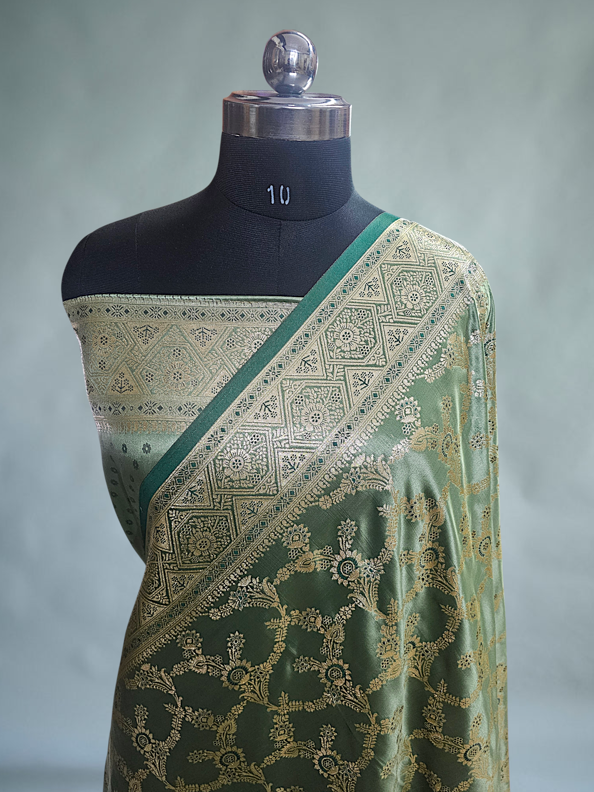 Satin banarsi saree 