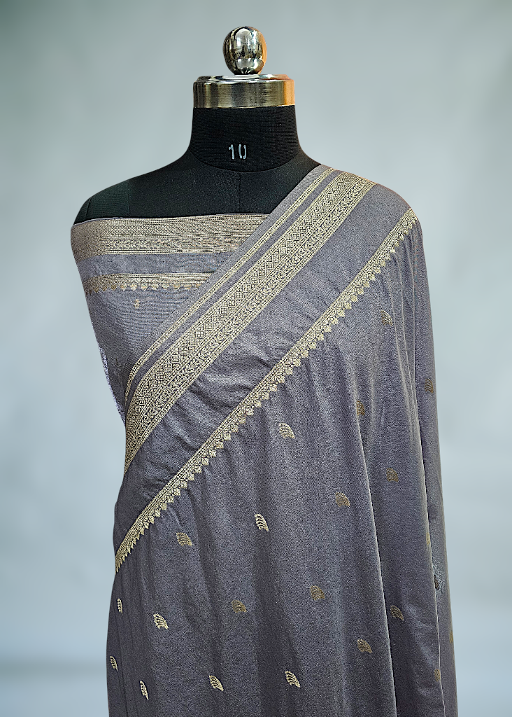 Maroon Banarasi Silk Saree