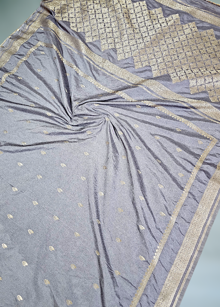 Maroon Banarasi Silk Saree